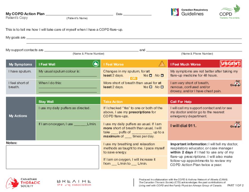 COPD Action Plan